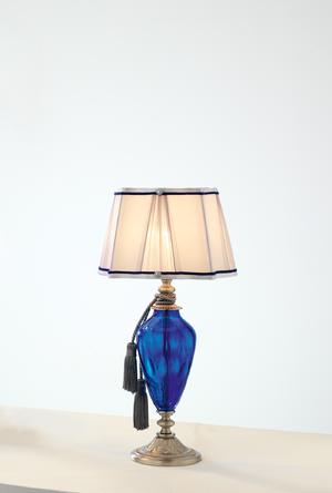 Euroluce Lampadari ADONE LP1 / Blue - Silver - настольная лампа производства Италии: фото, описание, характеристики, цена, отзывы