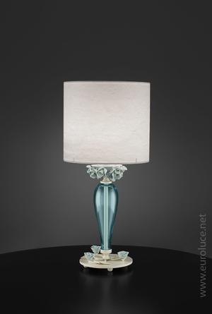 Euroluce Lampadari BORA LP1 / Tiffany - настольная лампа производства Италии: фото, описание, характеристики, цена, отзывы