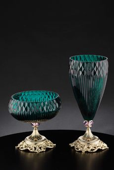 Euroluce Lampadari DIAMOND Vase / Green - ваза производства Италии: фото, описание, характеристики, цена, отзывы