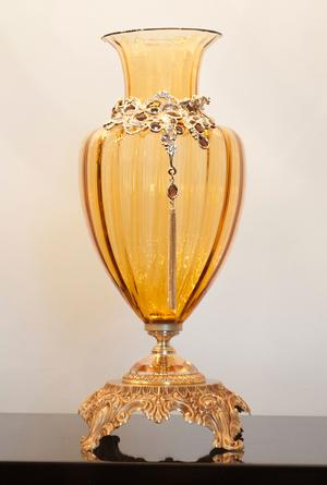 Euroluce Lampadari NAUSICAA Big vase / Amber - ваза производства Италии: фото, описание, характеристики, цена, отзывы