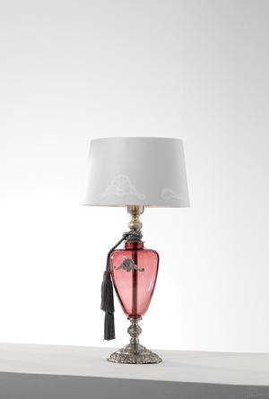 Euroluce Lampadari ALTEA LP1 / Rose - Silver - настольная лампа производства Италии: фото, описание, характеристики, цена, отзывы