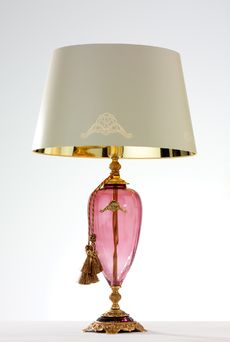 Euroluce Lampadari ALTEA LG1 / Rose - Gold - настольная лампа производства Италии: фото, описание, характеристики, цена, отзывы