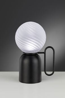Euroluce Lampadari ATLAS lamp / Black - Satin transparent - настольная лампа производства Италии: фото, описание, характеристики, цена, отзывы
