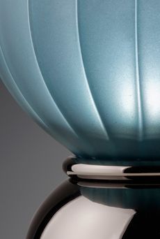 Euroluce Lampadari ATLAS lamp / Black Nickel - Satin Aquamarine - настольная лампа производства Италии: фото, описание, характеристики, цена, отзывы