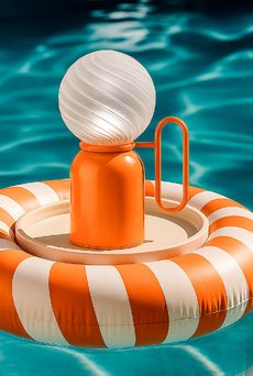 Euroluce Lampadari ATLAS lamp / Orange - Satin transparent - настольная лампа производства Италии: фото, описание, характеристики, цена, отзывы