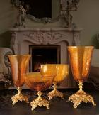 Большая ваза Euroluce Lampadari Euroluce BAROCCO Big vase / Amber - Gold в интерьере (Италия)