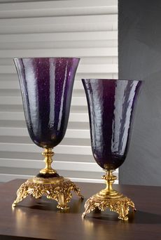 Euroluce Lampadari BAROCCO Small vase / Amethyst - Gold - ваза производства Италии: фото, описание, характеристики, цена, отзывы