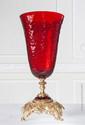 Euroluce Lampadari BAROCCO Big vase / Ruby - Gold - ваза производства Италии: фото, описание, характеристики, цена, отзывы