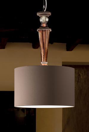 Euroluce Lampadari DAHLIA shade S1 / Brown - подвесной светильник производства Италии: фото, описание, характеристики, цена, отзывы