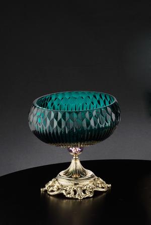 Euroluce Lampadari DIAMOND Centrepiece / Green - ваза производства Италии: фото, описание, характеристики, цена, отзывы