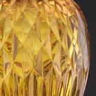 Большая настольная лампа Euroluce Lampadari Euroluce DIAMOND LG1 / Amber: хрусталь с огранкой под бриллиант