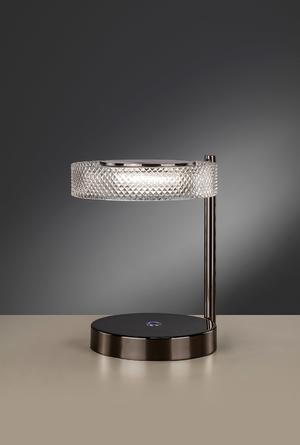 Euroluce Lampadari ECLISSI lamp / Tan grain - Black nickel - настольная лампа производства Италии: фото, описание, характеристики, цена, отзывы