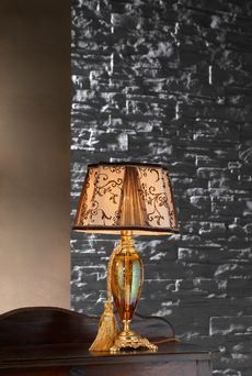 Euroluce Lampadari LADY LP1 / Amber - Ornament - настольная лампа производства Италии: фото, описание, характеристики, цена, отзывы
