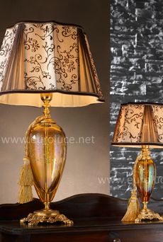 Euroluce Lampadari LADY LP1 / Amber - Ornament - настольная лампа производства Италии: фото, описание, характеристики, цена, отзывы