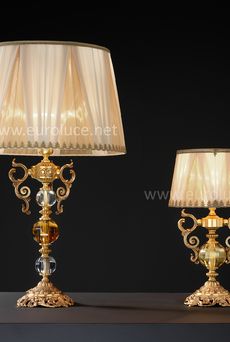 Euroluce Lampadari LYRA LG1 / Amber - настольная лампа производства Италии: фото, описание, характеристики, цена, отзывы