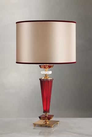 Euroluce Lampadari MUSEUM LG1 / Ruby - Gold - настольная лампа производства Италии: фото, описание, характеристики, цена, отзывы