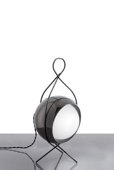 Euroluce Lampadari NOBODY Small lamp / Black nickel - настольная лампа производства Италии: фото, описание, характеристики, цена, отзывы