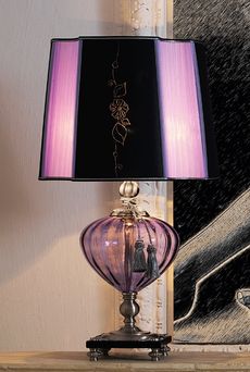 Euroluce Lampadari ORFEO LG1 / Violet - настольная лампа производства Италии: фото, описание, характеристики, цена, отзывы