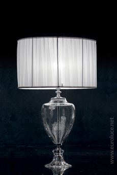 Euroluce Lampadari PLUTON LG1 / Clear - настольная лампа производства Италии: фото, описание, характеристики, цена, отзывы