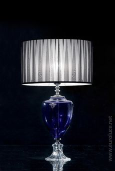 Euroluce Lampadari PLUTON LG1 / Blue - настольная лампа производства Италии: фото, описание, характеристики, цена, отзывы