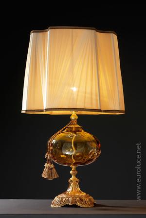 Euroluce Lampadari TESEO LG1 / Amber - настольная лампа производства Италии: фото, описание, характеристики, цена, отзывы