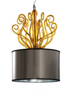 Euroluce Lampadari YNCANTO Curl shade S1 / Amber - подвесной светильник производства Италии: фото, описание, характеристики, цена, отзывы