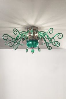 Euroluce Lampadari YNCANTO PL8 / Green - потолочный светильник производства Италии: фото, описание, характеристики, цена, отзывы